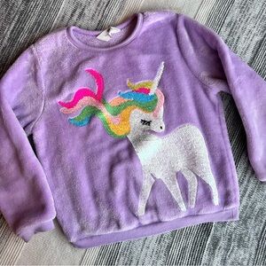 Purple Unicorn Fleece Sweater